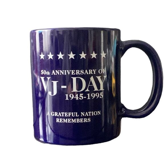 Pre Owned USS COD SS 224 WWII Submarine 50th Anniversary VJ Day Mug - Picture 2 of 9